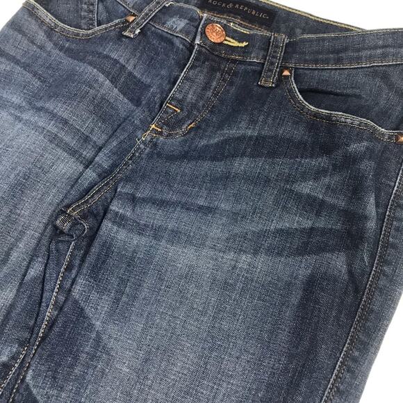 Rock & Republic Sadie Straight-Leg Denim Jeans Size 8 - Picture 4 of 11